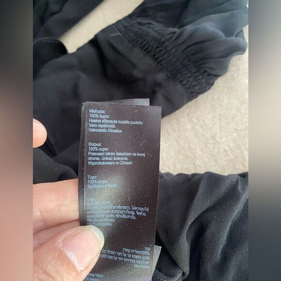 All saints black long sleeve blouse size small - Picture 5 of 10